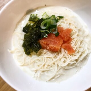 明太子クリームそうめん